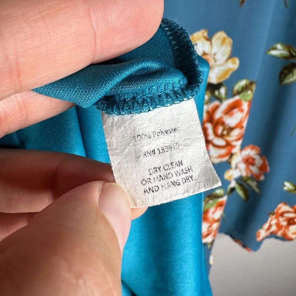 Show Me Your Mumu Kylie Mini Dress Size Medium Prairie Petal Blue Floral - Picture 7 of 9